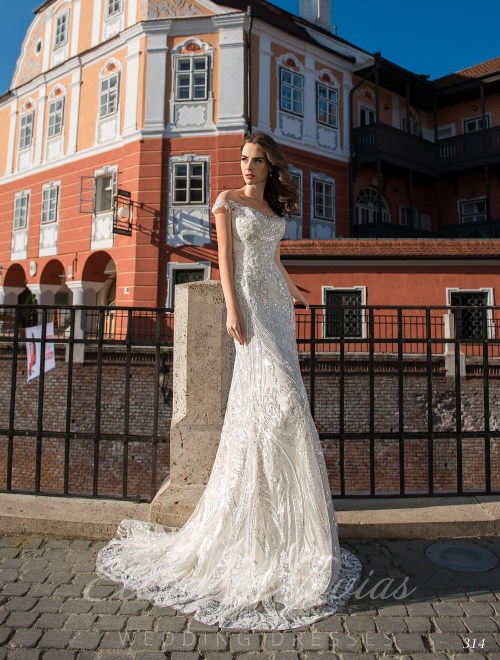 Straight Embroidered Wedding Dress on wholesale 314